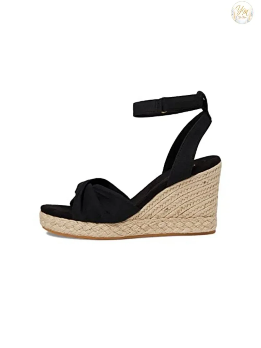 TOMS Espadrille Wedge Sandals Ankle Strap Woven